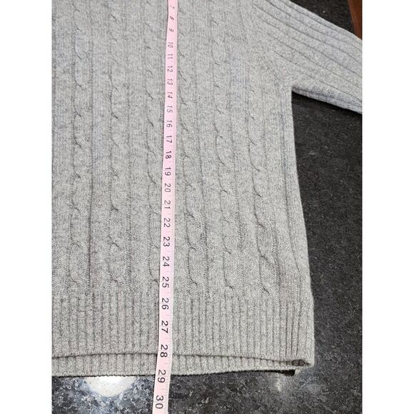 Daniele Blasi Grey Men's Pullover  Quarter Zip Sweater in Large - Picture 7 of 8